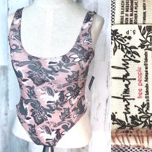 Intimately Free People Small Floral Body Suit